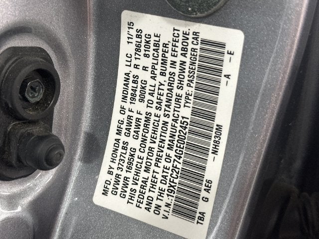 2016 Honda Civic Sedan EX