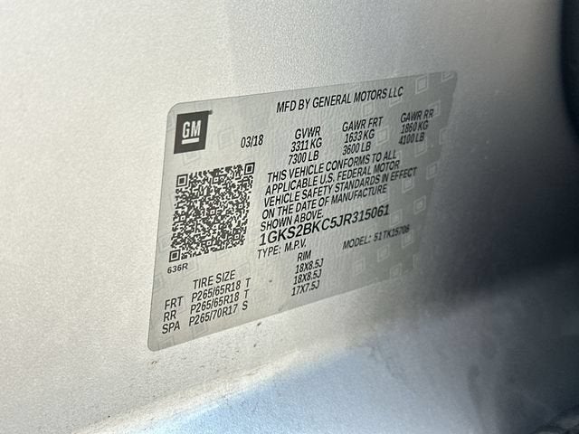 2018 GMC Yukon SLT