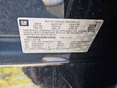 2017 Chevrolet Tahoe LT