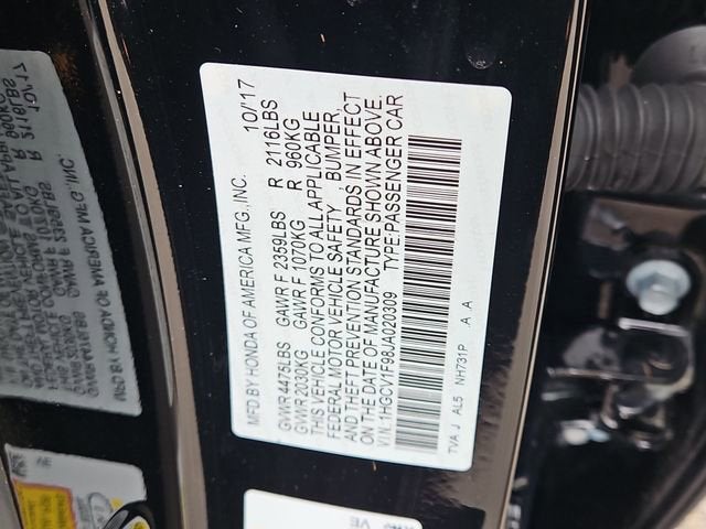 2018 Honda Accord Sedan Touring 1.5T