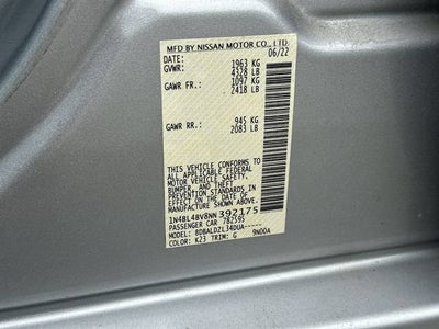 2022 Nissan Altima S FWD