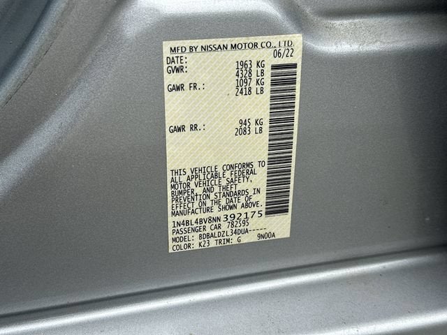 2022 Nissan Altima S FWD