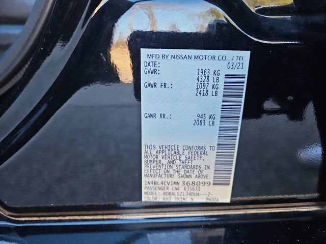 2021 Nissan Altima 2.5 SR