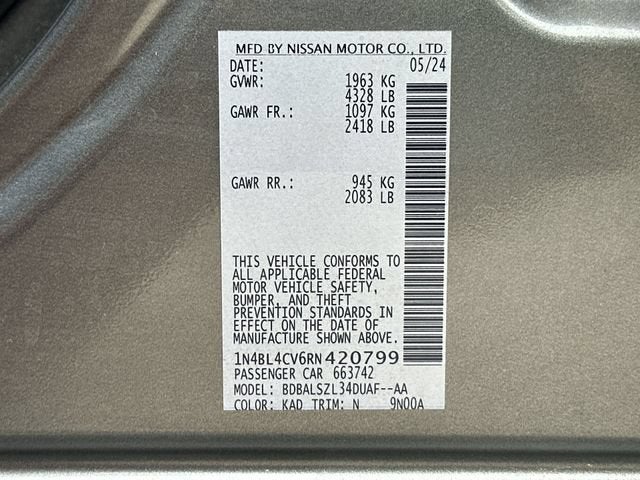 2024 Nissan Altima SR FWD