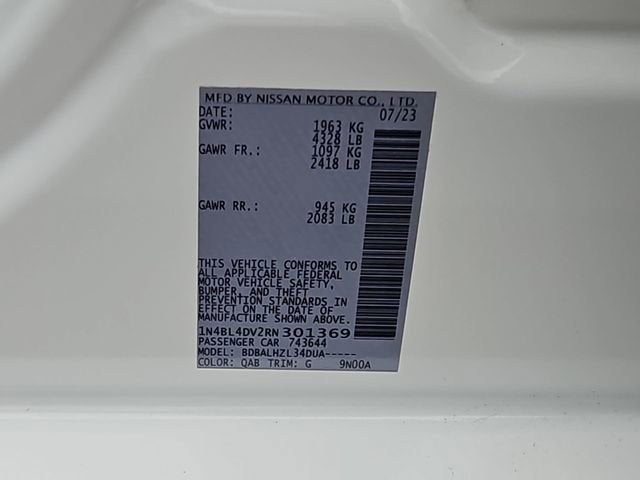 2024 Nissan Altima 2.5 SV