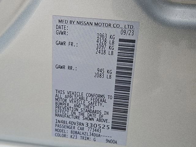 2024 Nissan Altima 2.5 SV