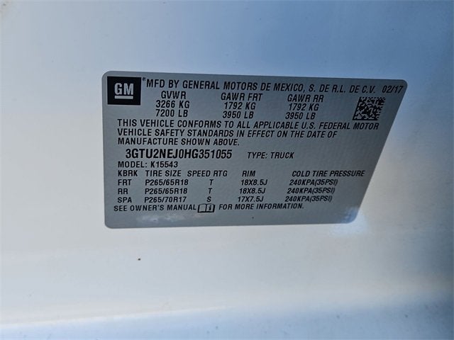 2017 GMC Sierra 1500 SLT