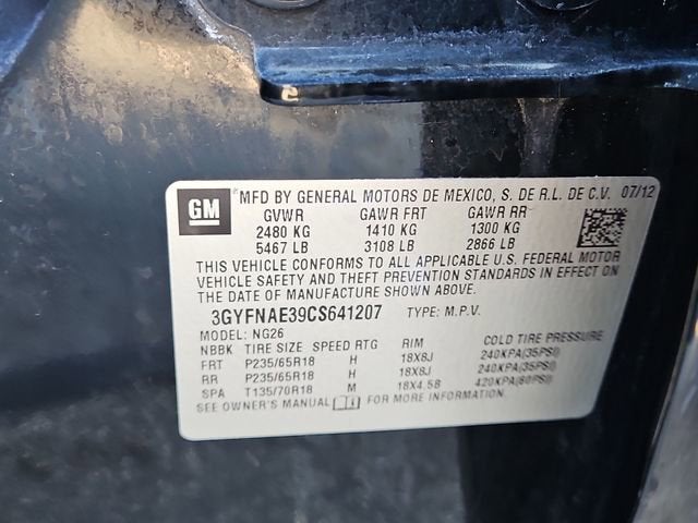 2012 Cadillac SRX Luxury Collection