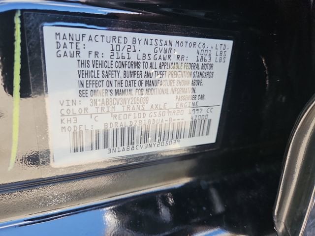 2022 Nissan Sentra SV Xtronic CVT