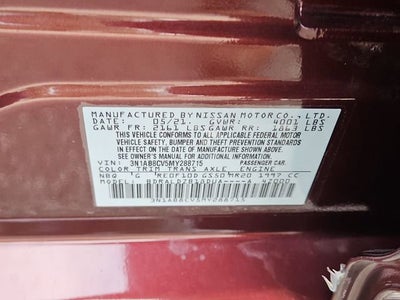 2021 Nissan Sentra SV