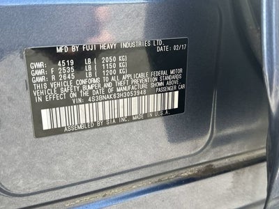 2017 Subaru Legacy 2.5i Limited