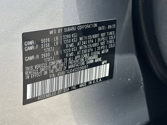2025 Subaru Outback Wilderness