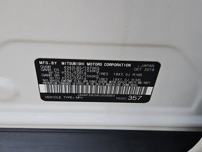 2019 Mitsubishi Outlander Sport ES 2.0