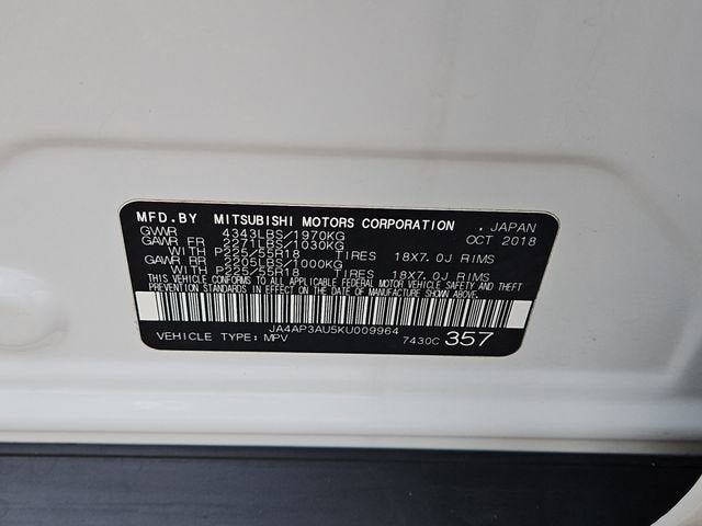 2019 Mitsubishi Outlander Sport ES 2.0