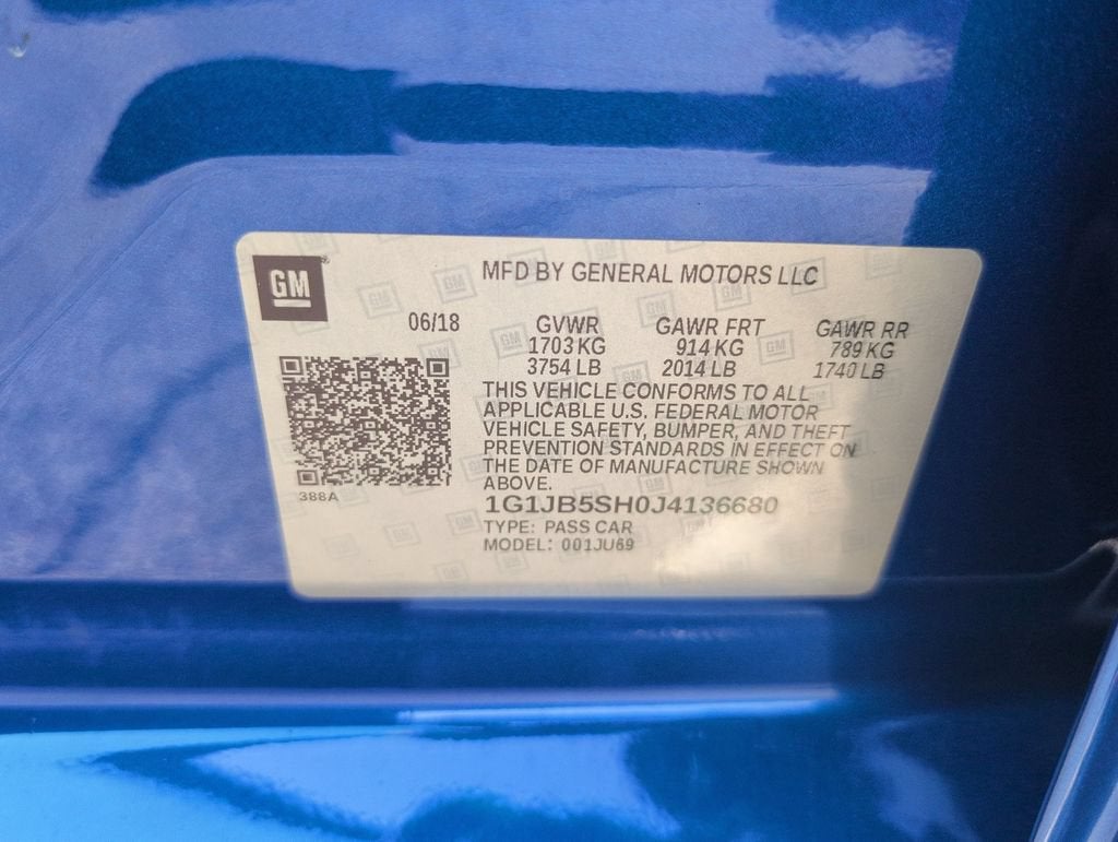 2018 Chevrolet Sonic LS