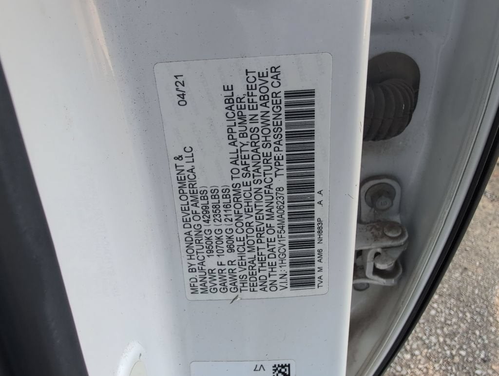 2021 Honda Accord EX-L