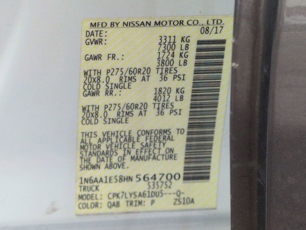 2017 Nissan TITAN Platinum Reserve