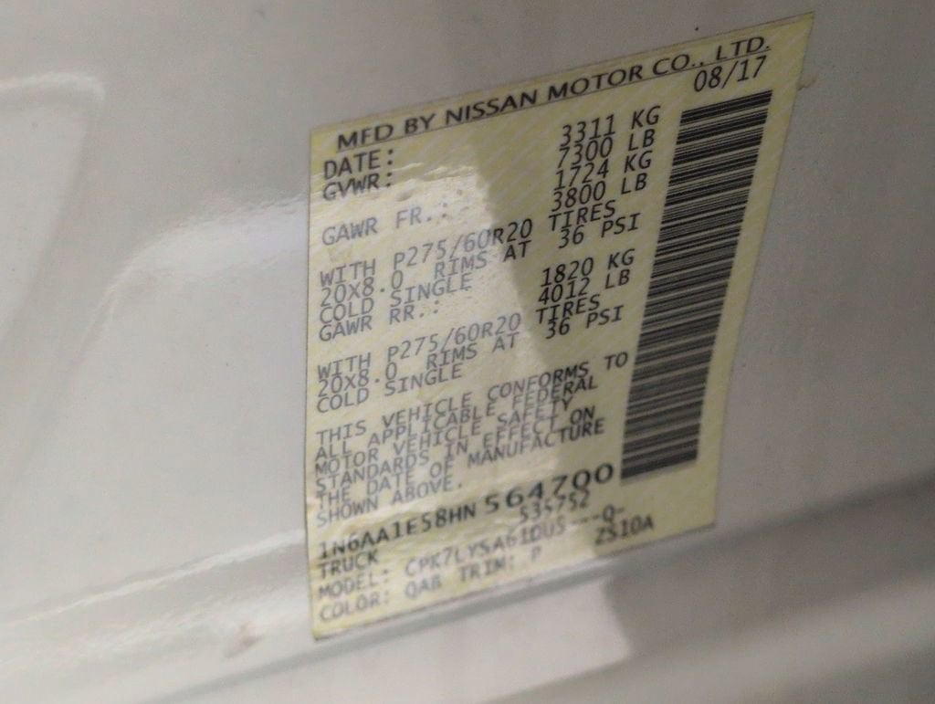 2017 Nissan TITAN Platinum Reserve