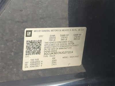 2018 Chevrolet Silverado 1500 LTZ