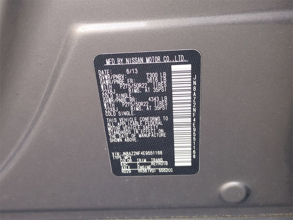 2014 INFINITI QX80 NA