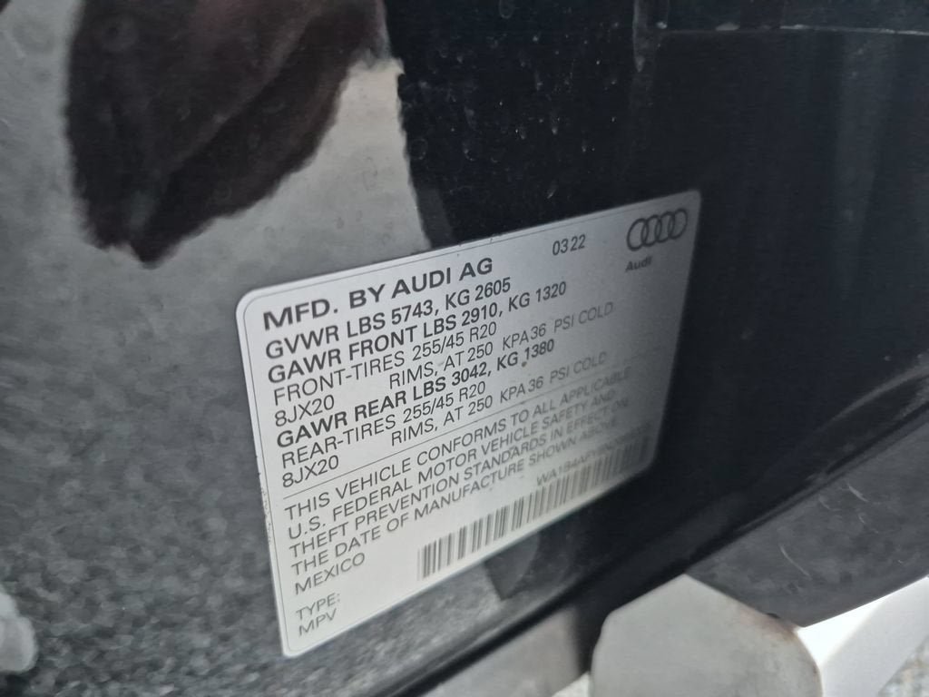 2022 Audi SQ5 Premium Plus TFSI quattro Tiptronic